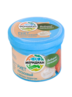 Риет Меридиан из лосося с творогом, 100г