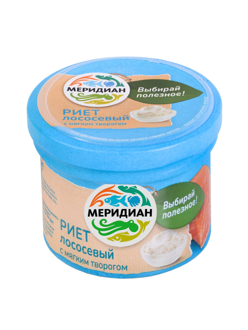 Риет Меридиан из лосося с творогом, 100г