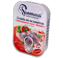 Сельдь Раптика по-исландски филе-кусочки в соусе Викинг, 115г