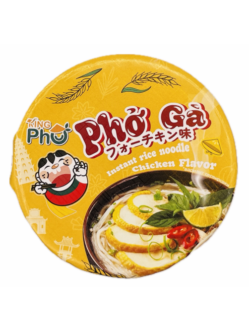 Лапша быстрого приготовления King Pho Bo рисовая курица, 61г