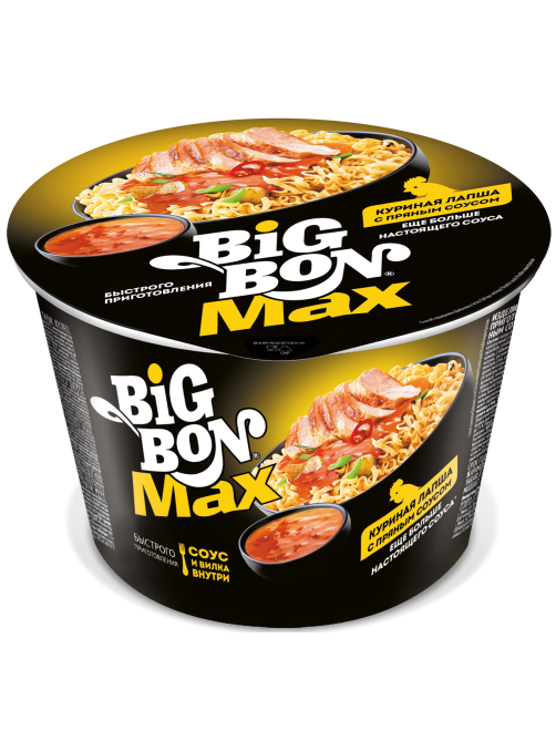 Лапша быстрого приготовления Big Bon Max Куриная, 95г