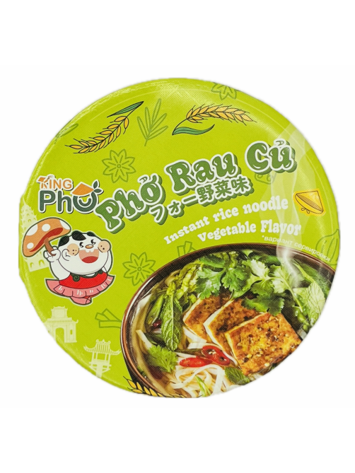Лапша быстрого приготовления King Pho Rau Gu рисовая овощи, 61г