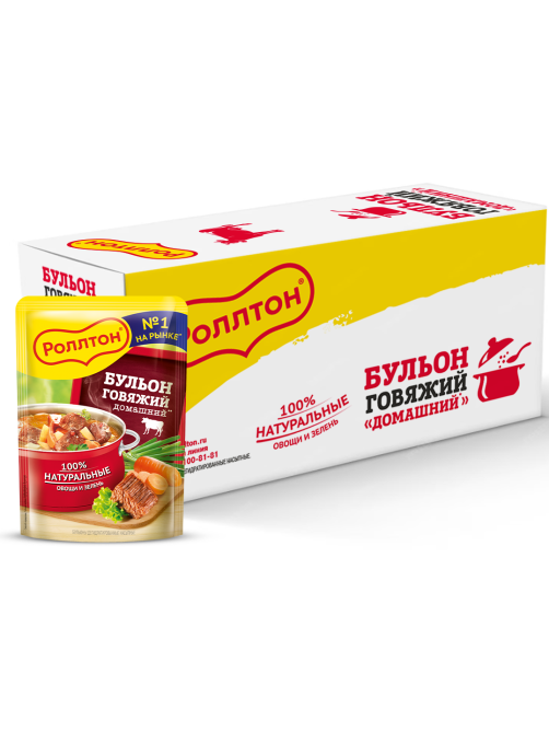 Бульон Роллтон говяжий домашний, 90г