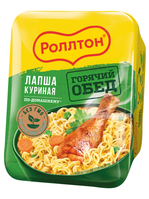Лапша быстрого приготовления Роллтон Куриная по-домашнему, 90г