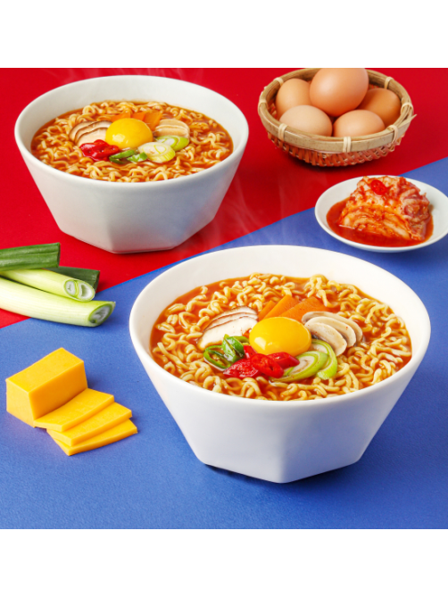 Лапша быстрого приготовления Оттоги Jin Ramen Spicy острый вкус, 120г