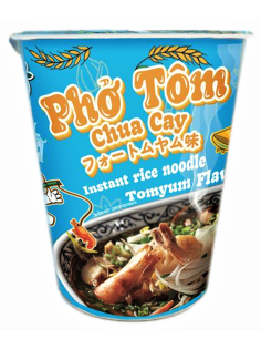 Лапша быстрого приготовления King Pho Tom рисовая Том ям, 61г