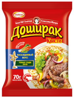 Лапша быстрого приготовления Доширак Квисти Говядина, 70г