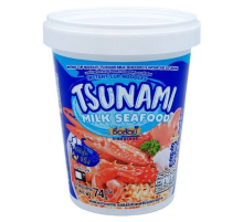 Лапша быстрого приготовления Sue Sat Tsunami Сливочный суп с морепродуктами, 70г