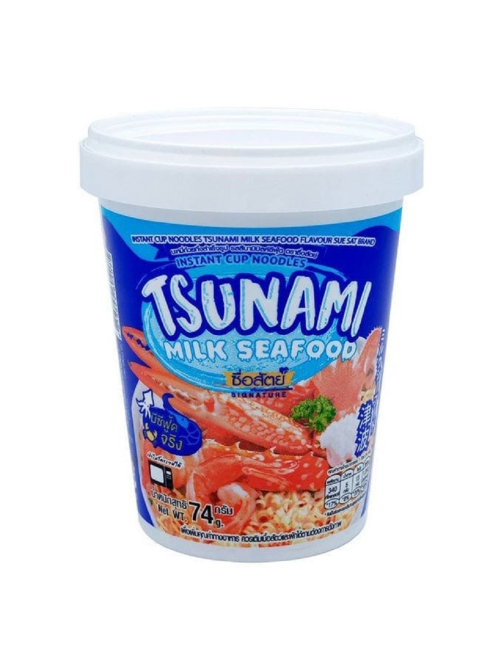 Лапша быстрого приготовления Sue Sat Tsunami Сливочный суп с морепродуктами, 70г