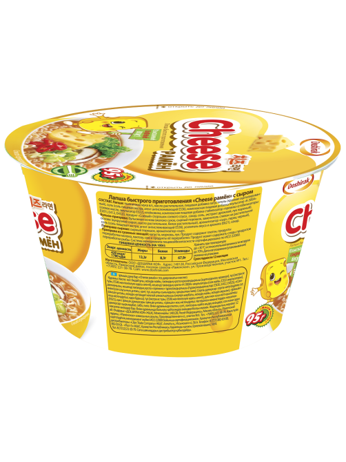 Лапша быстрого приготовления Доширак Cheese рамен с сыром, 95г