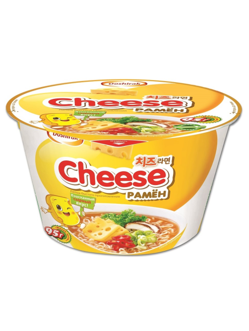 Лапша быстрого приготовления Доширак Cheese рамен с сыром, 95г