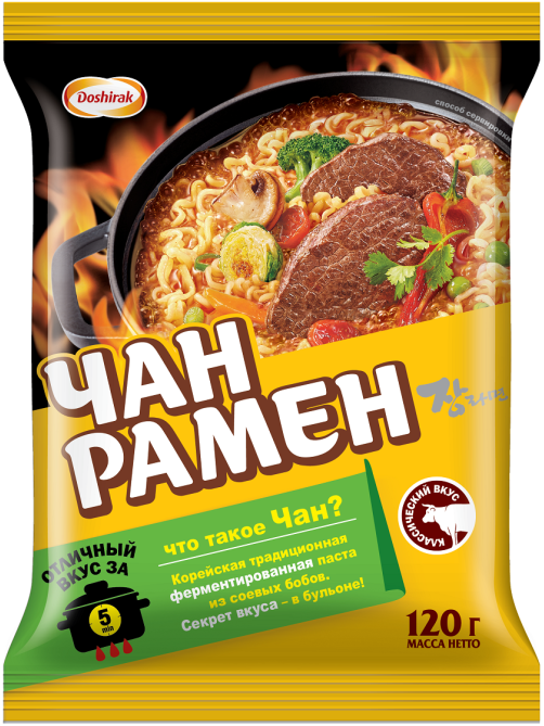 Лапша Доширак Чан Рамен корейская, 120г