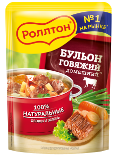 Бульон Роллтон говяжий домашний, 90г