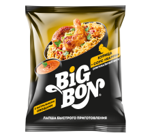 Лапша быстрого приготовления Big Bon Курица + соус карри, 75г