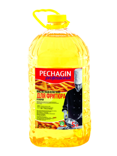 Масло подсолнечное Pechagin Professional Для фритюра и жарки рафинированное дезодорированное, 5л