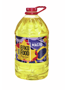 Масло подсолнечное Efko Food Professional Для фритюра рафинированное дезодорированное, 5л