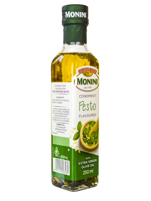 Масло оливковое Monini с песто Extra Virgin нерафинированное, 250мл