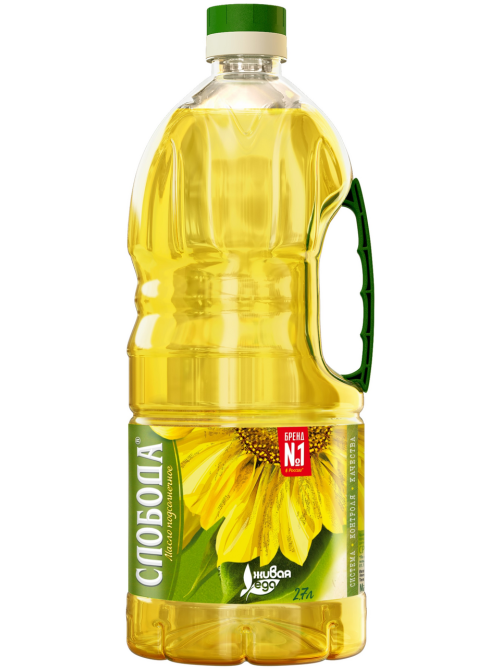 Масло подсолнечное Слобода рафинированное дезодорированное, 2.7л