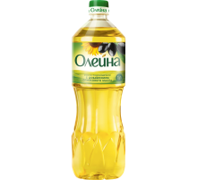 Масло подсолнечное Олейна с добавлением оливкового масла, 1л