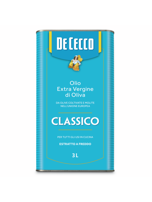 Масло оливковое De Cecco Classico нерафинированное, 3л