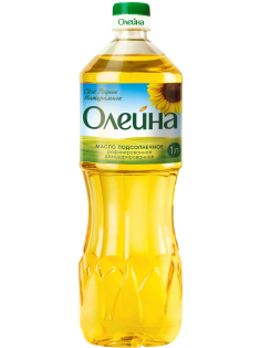 Масло подсолнечное Олейна рафинированное дезодорированное, 1л