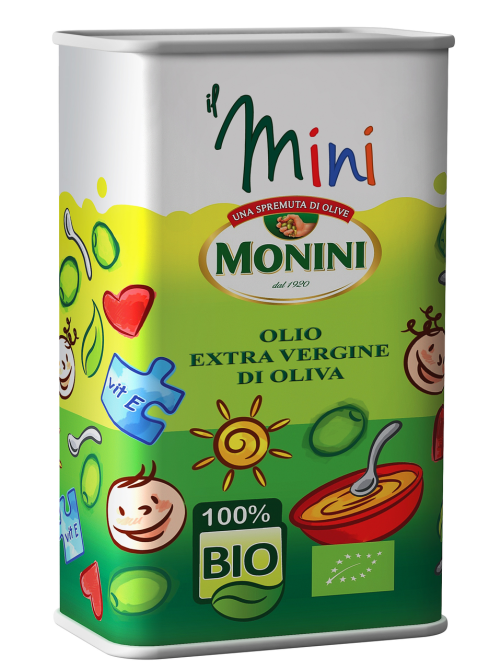 Масло оливковое Monini Il Mini Bio Extra Virgin нерафинированное, 500мл