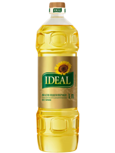 Масло подсолнечное Ideal рафинированное дезодорированное, 1л