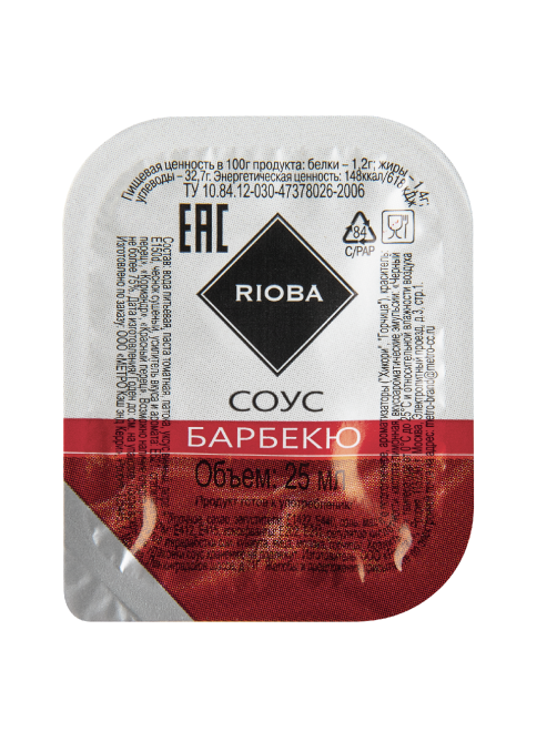 RIOBA Соус барбекю (25г x 18 шт), 450г