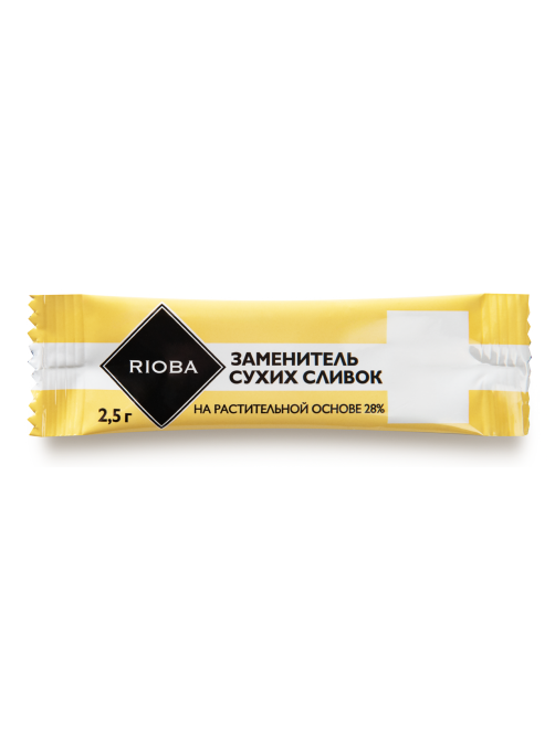 RIOBA Заменитель сухих сливок растительная основа 28% в стиках (2.5г x 100шт), 250г