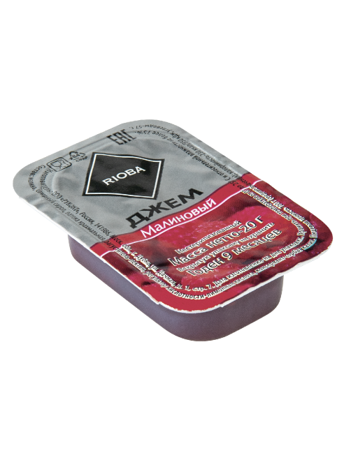 RIOBA Джем порционный Малина (20г х 20шт), 400г