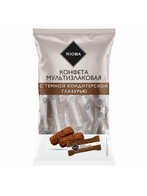 RIOBA Конфеты мультизлаковые с темной глазурью, 500г