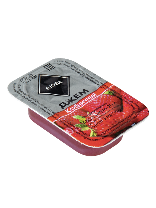RIOBA Джем порционный Клубника (20г х 20шт), 400г