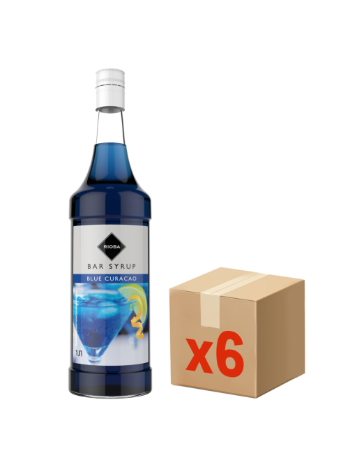 RIOBA Сироп голубой кюрасао, 1л x 6 шт