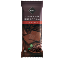 RIOBA Шоколад горький 72% какао, 20г
