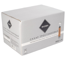 RIOBA Сахар коричневый в стиках 500шт, 2.5кг
