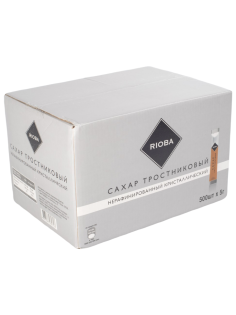 RIOBA Сахар коричневый в стиках 500шт, 2.5кг