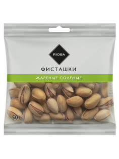RIOBA Фисташки жареные с солью, 50г