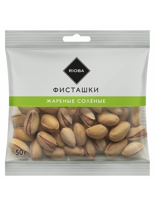 RIOBA Фисташки жареные с солью, 50г