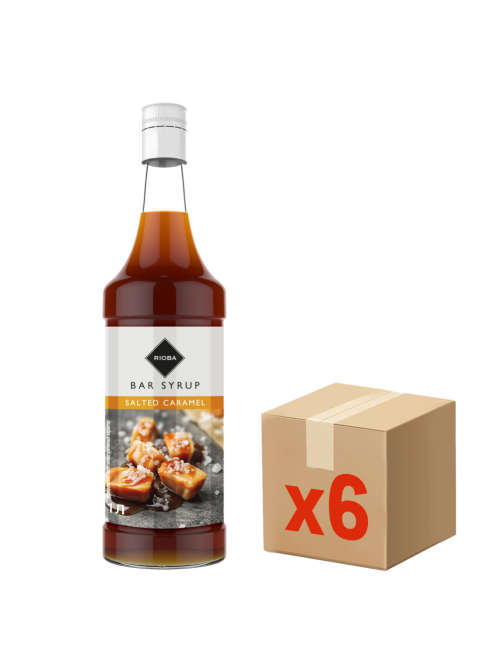 RIOBA Сироп соленая карамель, 1л x 6 шт