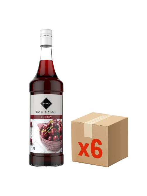 RIOBA Сироп вишня, 1л x 6 шт