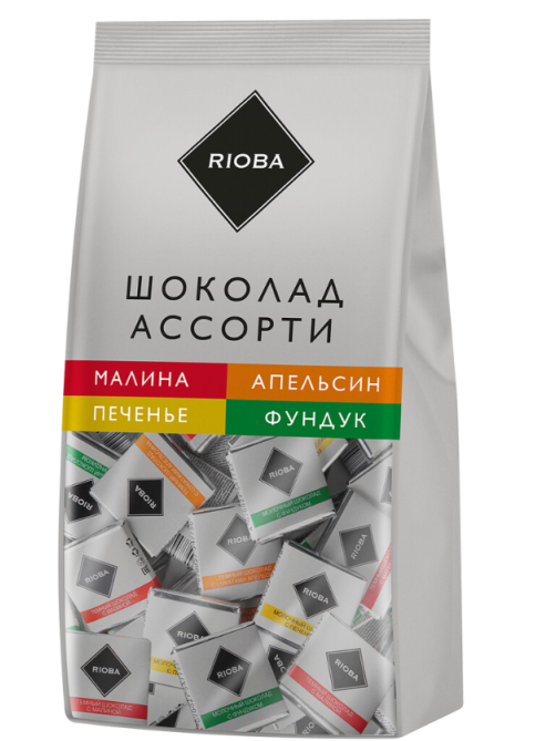 RIOBA Шоколад Ассорти 4 вкуса, 800г