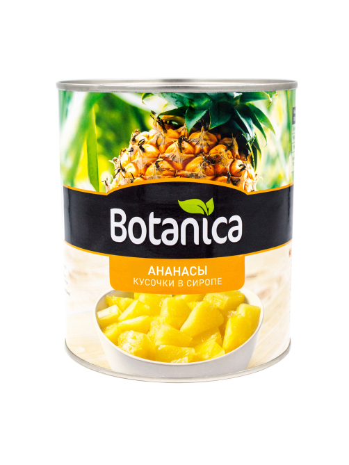 Ананасы Botanica кусочки в сиропе, 3.05кг