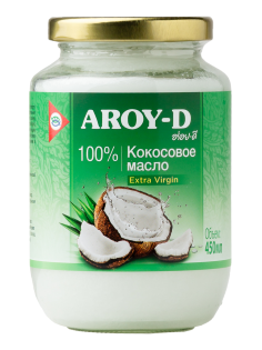 Масло кокосовое Aroy-D Extra Virgin нерафинированное, 450мл