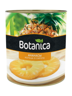 Ананасы Botanica кольца в сиропе, 3.05кг