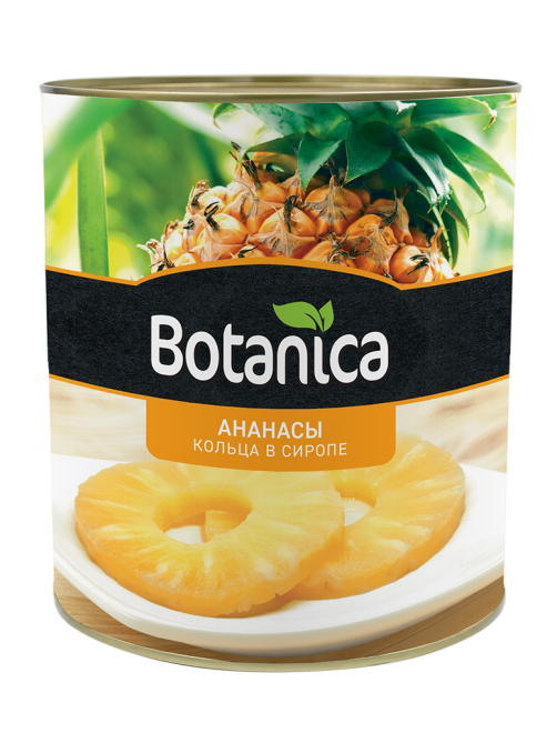 Ананасы Botanica кольца в сиропе, 3.05кг