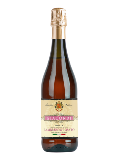 Вино игристое Giacondi Lambrusco розовое полусладкое, 0.75л