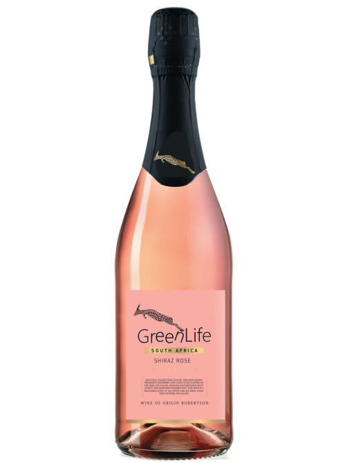 Вино игристое GreenLife Shiraz Bubbles розовое экстра брют, 0.75л