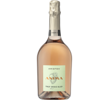 Вино игристое Аристов Anima Pinot Grigio Blush розовое брют, 0.75л