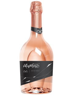Вино игристое Aya Khrustaleva 76 merlot Органик розовое полусухое, 0.75л