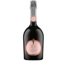 Вино игристое Tete De Cheval розовое брют, 0.75л